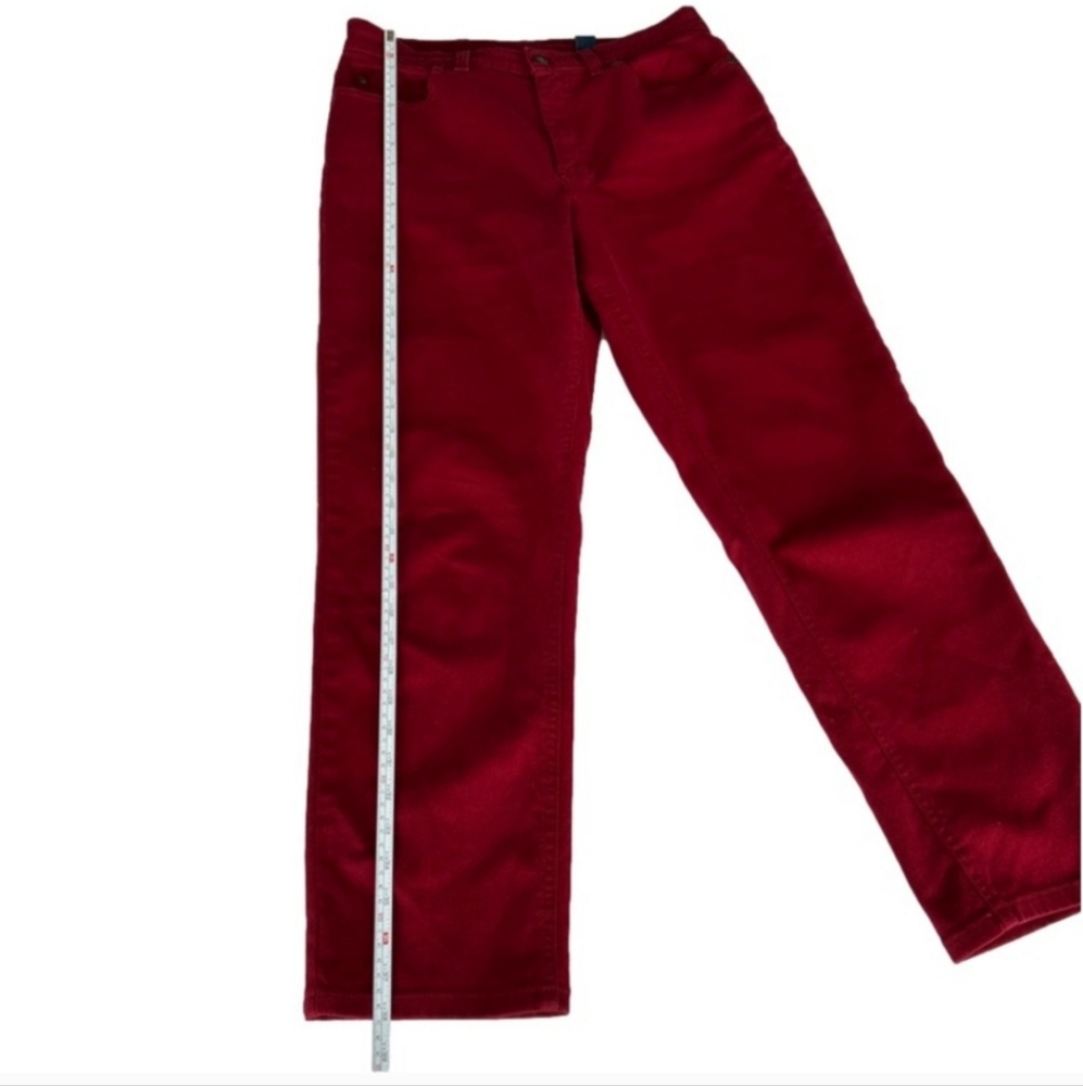 Liz Claiborne Company Vintage Crazy Horse Dark Red High Rise 10P Jeans